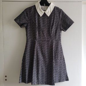 ASOS Collared Short-Sleeve Flare Dress